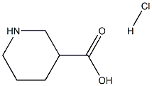 3-哌啶羧酸盐酸盐,,结构式