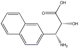 (2R,3R)-3-Amino-2-hydroxy-3-napthalen-2-yl-propanoic acid Struktur