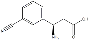(R)-3-Amino-3-(3-cyano-phenyl)-propanoic acid Structure