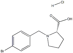 (R)-alpha-(4-bromo-benzyl)-proline hydrochloride Structure