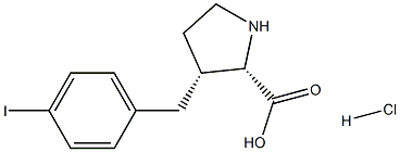 (R)-gamma-(4-iodo-benzyl)-L-proline hydrochloride Structure