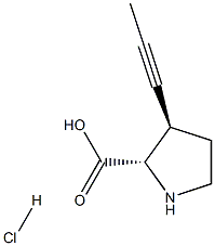 (R)-gamma-propynyl-L-proline hydrochloride Structure