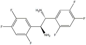 MESO-1,2-BIS(2,4,5-TRIFLUOROPHENYL)ETHANE-1,2-DIAMINE,,结构式