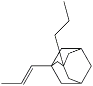 1-[(E)-prop-1-enyl]-3-propyl-adamantane 化学構造式