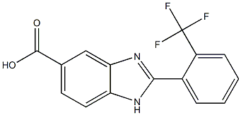 2-(2-Trifluoromethylphenyl)-1H-benzimidazole-5-carboxylic acid Structure