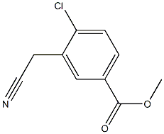 2-Chloro-5-methoxycarbonylphenylacetonitrile Struktur