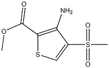 3-Amino-4-methanesulfonyl-thiophene-2-carboxylic acid methyl ester Structure