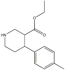 4-p-Tolyl-piperidine-3-carboxylic acid ethyl ester Structure