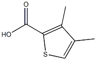 3,4-Dimethylthiophene-2-carboxylic acid Struktur