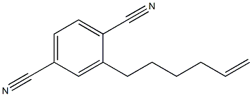 2-hex-5-enylterephthalonitrile Struktur