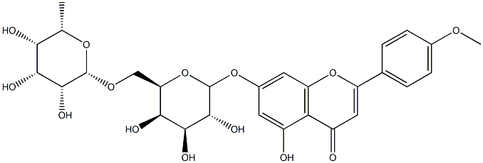 5-hydroxy-2-(4-methoxyphenyl)-7-[(2S,3R,4S,5R,6R)-3,4,5-trihydroxy-6-[[(2R,3R,4R,5S,6S)-3,4,5-trihydroxy-6-methyl-oxan-2-yl]oxymethyl]oxan-2-yl]oxy-chromen-4-one