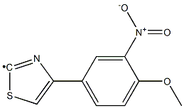 [4-(4-Methoxy-3-nitro-phenyl)-thiazol-2-yl]-,,结构式