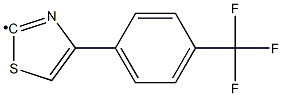 [4-(4-Trifluoromethyl-phenyl)-thiazol-2-yl]- 化学構造式