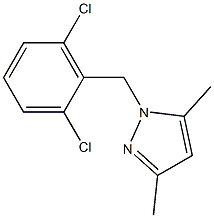 1-(2,6-Dichloro-benzyl)-3,5-dimethyl-1H-pyrazol-,,结构式