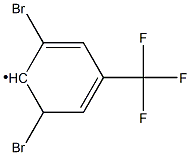2,6-Dibromo-4-(trifluoromethyl)phenyl,,结构式