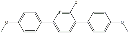 2-Chloro-3,6-bis(4-methoxyphenyl)thiopyranylium