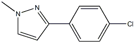 3-(4Chlorophenyl)-1-methyl-1H-pyrazole,,结构式