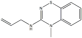 3-(Allylamino)-4-methyl-4H-1,2,4-benzothiadiazin-,,结构式