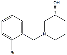 (3R)-1-(2-bromobenzyl)piperidin-3-ol Structure