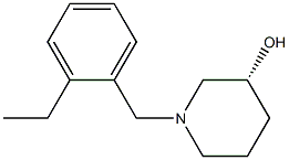 (3R)-1-(2-ethylbenzyl)piperidin-3-ol Struktur