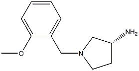 (3R)-1-(2-methoxybenzyl)pyrrolidin-3-amine Struktur