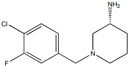 (3R)-1-(4-chloro-3-fluorobenzyl)piperidin-3-amine Structure