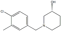 (3R)-1-(4-chloro-3-methylbenzyl)piperidin-3-ol Structure