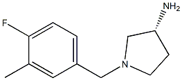 (3R)-1-(4-fluoro-3-methylbenzyl)pyrrolidin-3-amine Structure