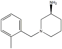 (3S)-1-(2-methylbenzyl)piperidin-3-amine Struktur