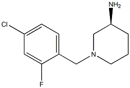 (3S)-1-(4-chloro-2-fluorobenzyl)piperidin-3-amine 结构式