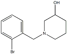 1-(2-bromobenzyl)piperidin-3-ol Struktur