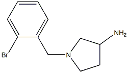 1-(2-bromobenzyl)pyrrolidin-3-amine Structure