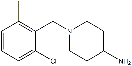 1-(2-chloro-6-methylbenzyl)piperidin-4-amine Struktur