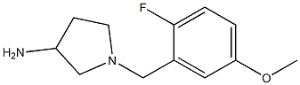 1-(2-fluoro-5-methoxybenzyl)pyrrolidin-3-amine Struktur