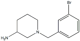 1-(3-bromobenzyl)piperidin-3-amine Structure