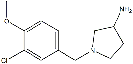 1-(3-chloro-4-methoxybenzyl)pyrrolidin-3-amine Structure