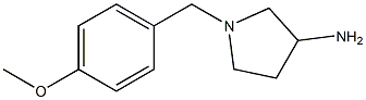 1-(4-methoxybenzyl)pyrrolidin-3-amine 结构式