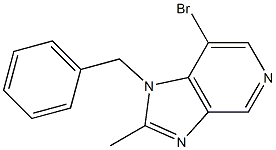 1-benzyl-7-bromo-2-methyl-1H-imidazo[4,5-c]pyridine Struktur