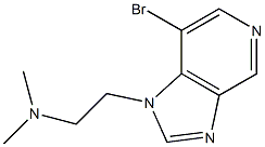 2-(7-bromo-1H-imidazo[4,5-c]pyridin-1-yl)-N,N-dimethylethanamine 化学構造式