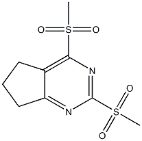 2,4-bis(methylsulfonyl)-6,7-dihydro-5H-cyclopenta[d]pyrimidine,,结构式