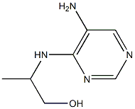 2-[(5-aminopyrimidin-4-yl)amino]propan-1-ol,,结构式