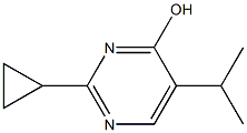 2-cyclopropyl-5-(1-methylethyl)pyrimidin-4-ol,,结构式