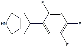 3-(2,4,5-trifluorophenyl)-8-azabicyclo[3.2.1]octane Structure