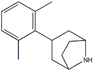 3-(2,6-dimethylphenyl)-8-azabicyclo[3.2.1]octane 化学構造式