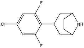 3-(4-chloro-2,6-difluorophenyl)-8-azabicyclo[3.2.1]octane