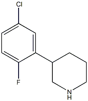 3-(5-chloro-2-fluorophenyl)piperidine Structure