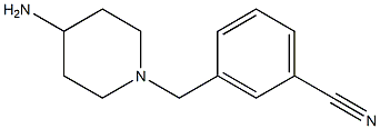 3-[(4-aminopiperidin-1-yl)methyl]benzonitrile Structure