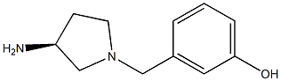 3-{[(3S)-3-aminopyrrolidin-1-yl]methyl}phenol Structure