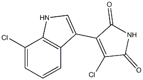  3-chloro-4-(7-chloro-1H-indol-3-yl)-1H-pyrrole-2,5-dione