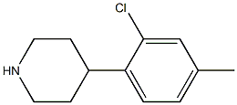 4-(2-chloro-4-methylphenyl)piperidine Structure